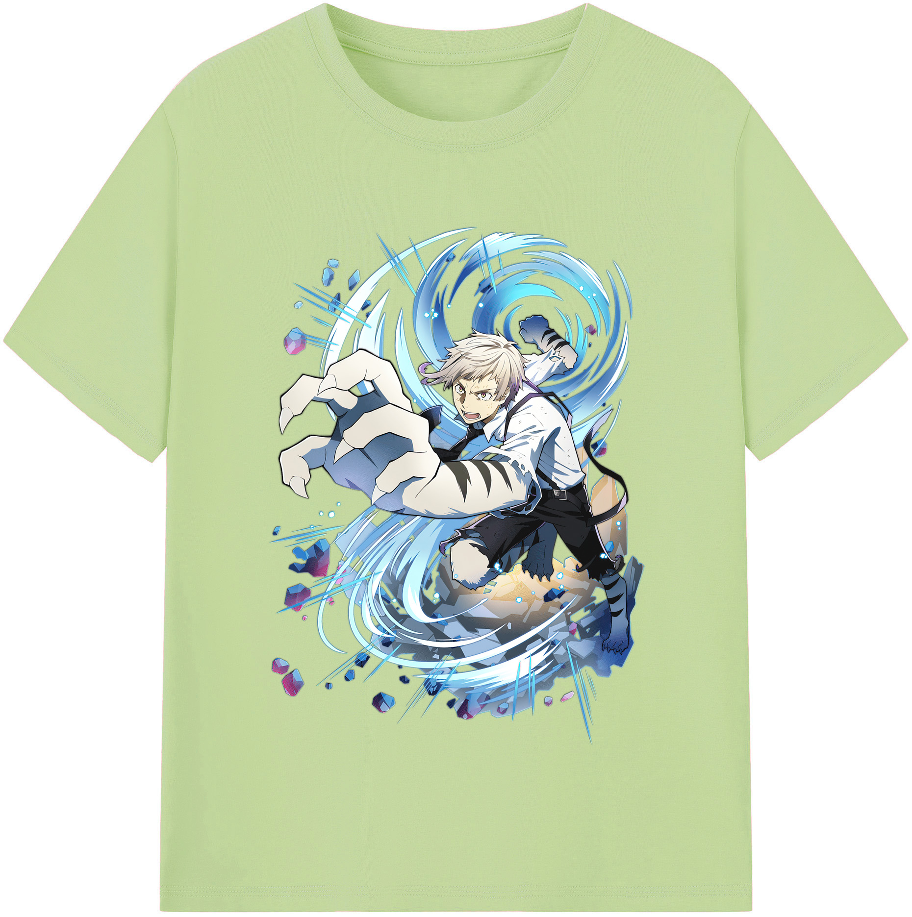 （画像用） 文豪ストレイドッグス Bungo Stray Dogs 綿100％半袖Tシャツ（フロントプリント）